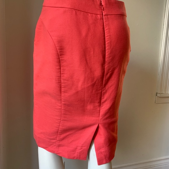 JCrew coral pencil skirt size 4 - Picture 4 of 5